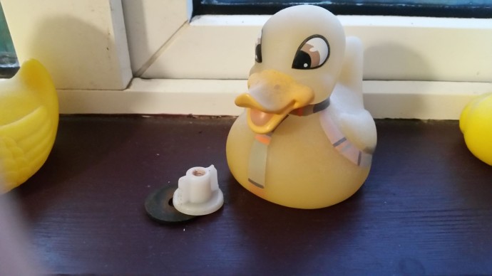 Even the Ducktor seems happy with the leftovers (well, there's always something with DIY, isn't there?)